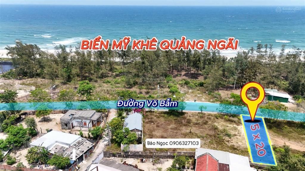 Bán lô đất mặt biển mỹ khê quảng ngãi chỉ 2,1 tỷ