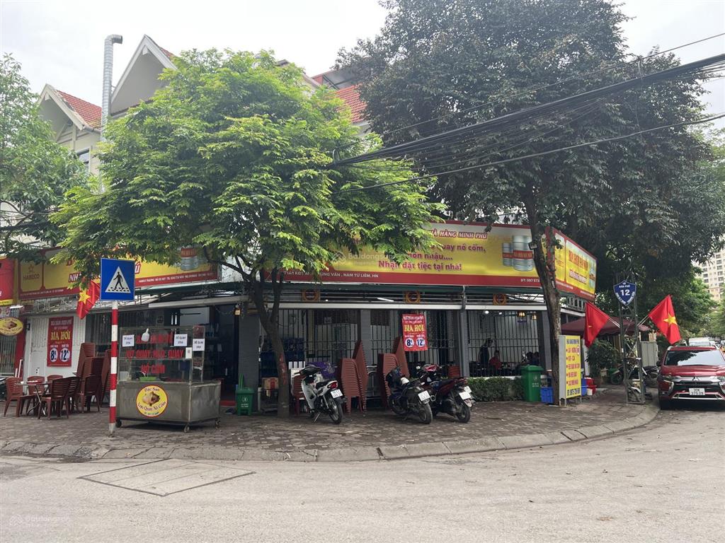 Lô góc kim cương mặt phố trung văn, biệt thự gần 189m2, vỉa hè, ô tô đỗ ngày đêm kinh doanh.