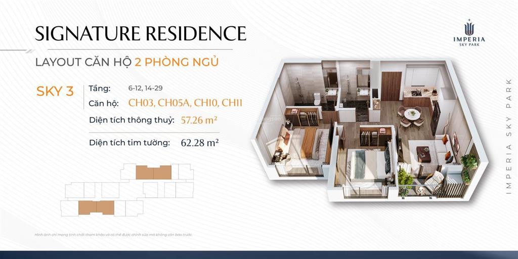 Bán căn hộ 2pn cao cấp chiết khấu 14,7% tòa s3 imperia sky park, hướng nam, giá 4,9 tỷ đồng