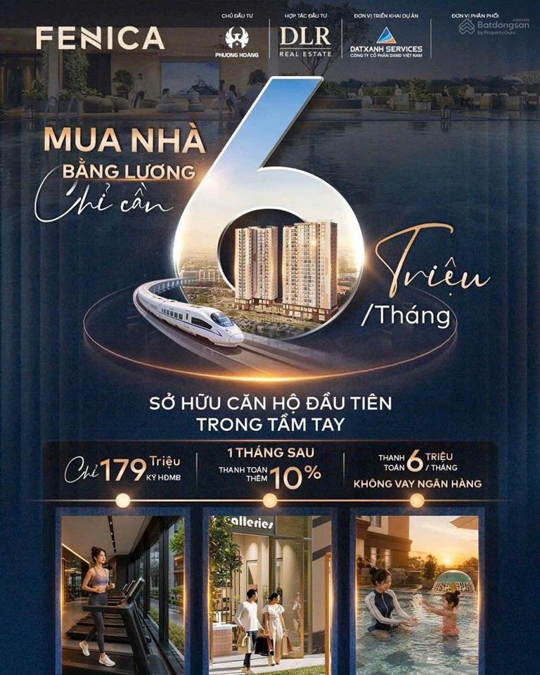 Fenica dĩ an cần bán căn 1pn+ 48m² tầng view đẹp, giá chỉ 1 tỷ 79, góp 6tr/tháng.