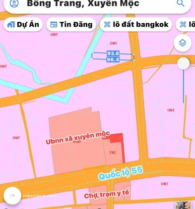 Bán lô đất xã Bông Trang, Xuyên Mộc - Diện tích 1.350m2 có 90m2 thổ cư