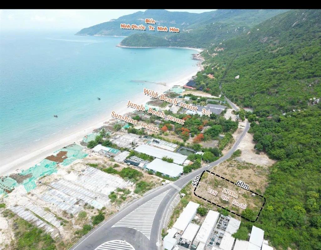 Bán 2.479m2 đất full thổ cư view biển đông ninh hòa đối diện resort mặt tiền đt652d