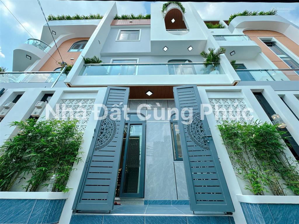 Siêu phẩm 4 tầng ngang 6,4m 5pn full nội thất 1942 huỳnh tấn phát nhà bè