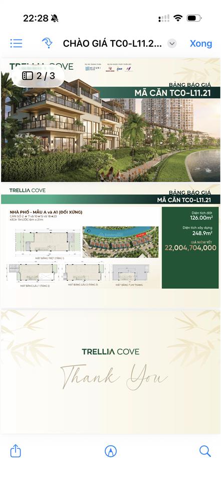 Căn nhà phố trellia cove mã căn tc0l11.21 thanh toán chuẩn giá tốt nhận 2026 nhận nhà