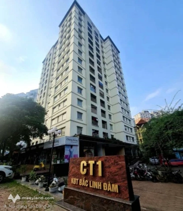 Bán căn chung cư tòa CT1 Bắc Linh Đàm, 82m2, 2, phòng ngủ, 2wc