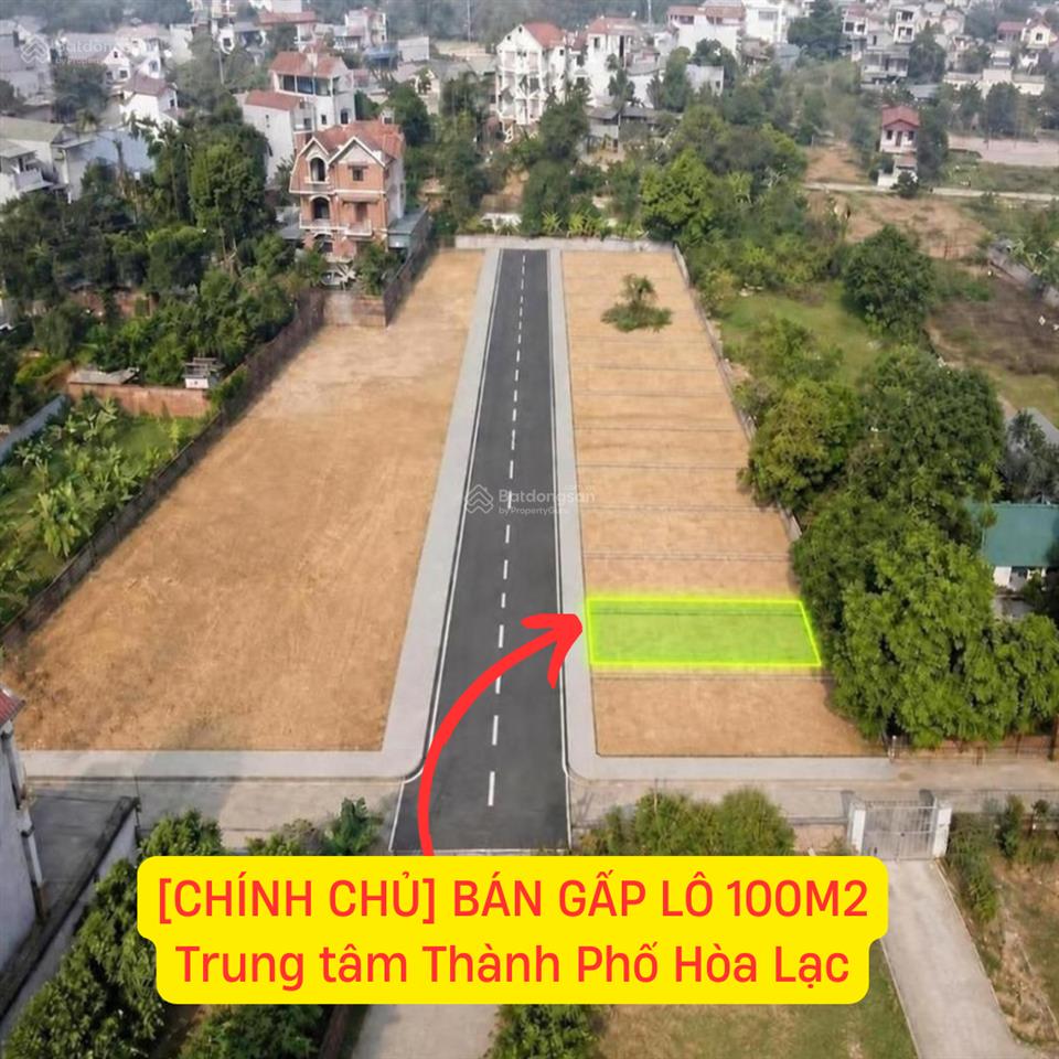 Chính chủ bán gấp lô 100m² tại phú cát, sát trường đại học giao thông vận tải