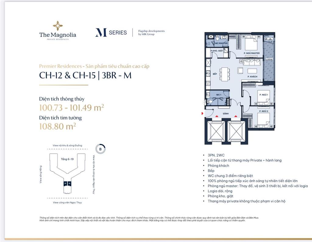 3pn 100m² đông nam view hồ ngọc thụy, tây nam view sông hồng tầng 21 ck 10%, 0946 455 ***