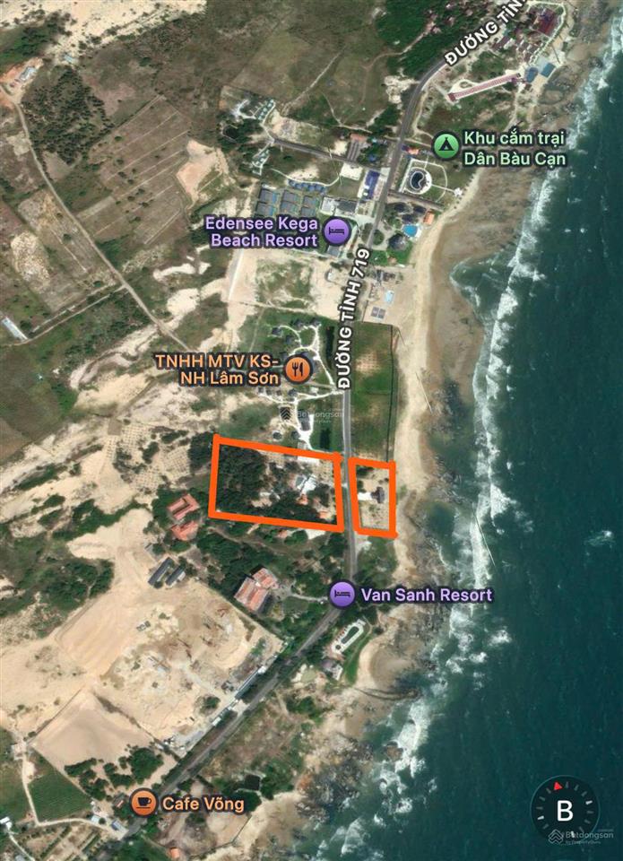 Bán dự án du lịch 2.2ha mặt tiền biển lạc long quân, hàm thuận nam, lâm đồng (bình thuận cũ)