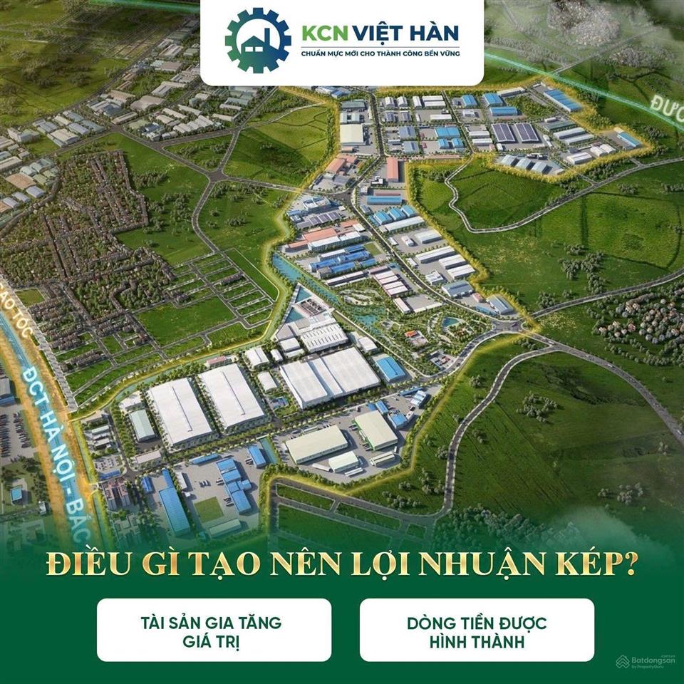Bán đất khu công nghiệp việt hàn. mua trực tiếp từ chủ đầu tư. mua diện tích tùy ý