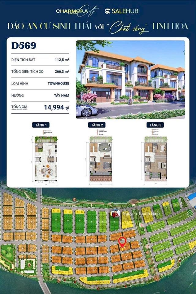 Full chiết khấu giá trực tiếp cđt, nhà phố charmora city, trục đường d5, thanh toán 50% nhận nhà.