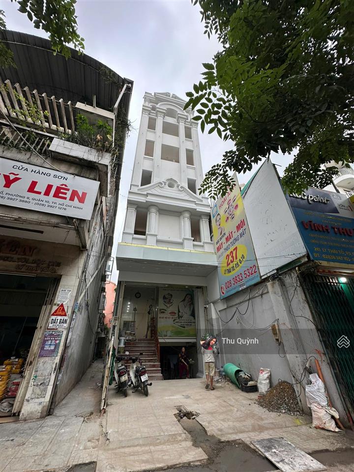 Tòa nhà 2 mặt tiền lý thái tổ quận 10 đoạn đẹp (5,2x22m) hầm 6 tầng, giá sốc 45 tỷ