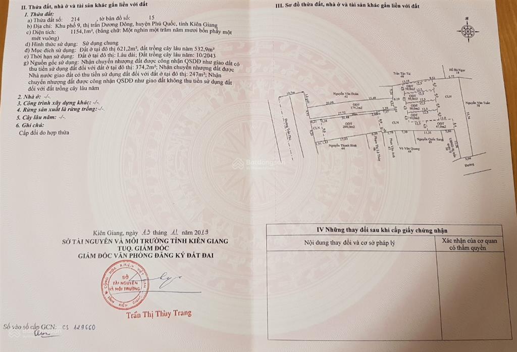 Chủ cần bán mảnh đất đẹp đường trần phú diện tích 1159m2 có 600m2 đất ở đô thị