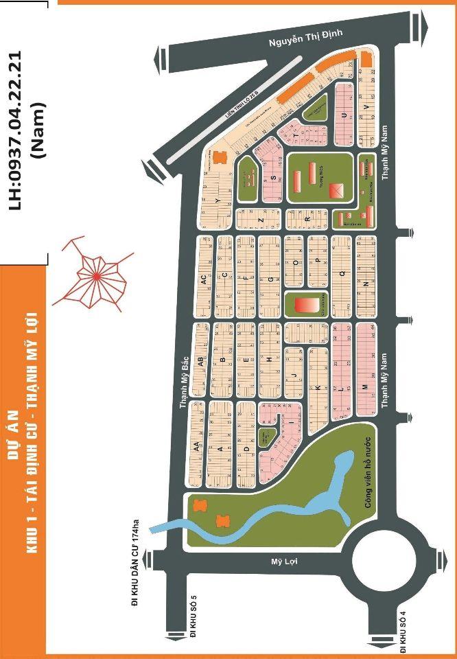 Đất nền giá rẻ KDC Thạnh Mỹ Lợi chỉ với 12tỷ600 thương lượng DT: 105m2
