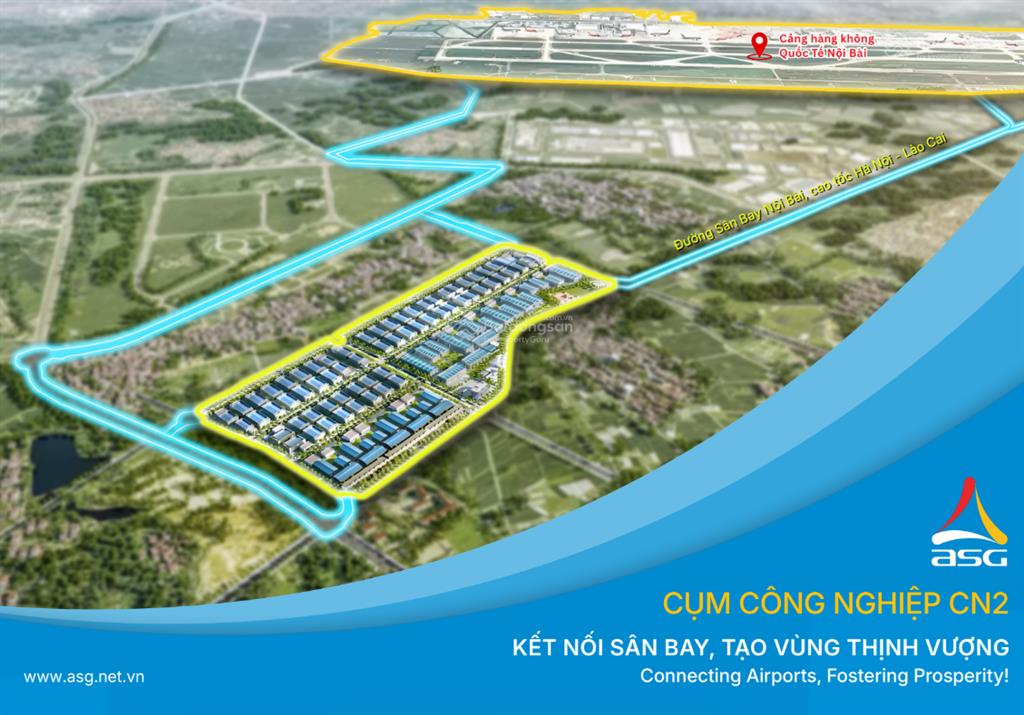 Cụm công nghiệp cn2 sóc sơn, hà nội | hạ tầng đồng bộ, liền kề cao tốc, sát cánh sân bay