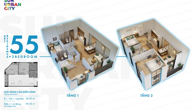 Lợi nhuận siêu tốt – Studio tầng 2 hướng Đông chỉ 1.2 tỷ - Sun Urban City Hà Nam