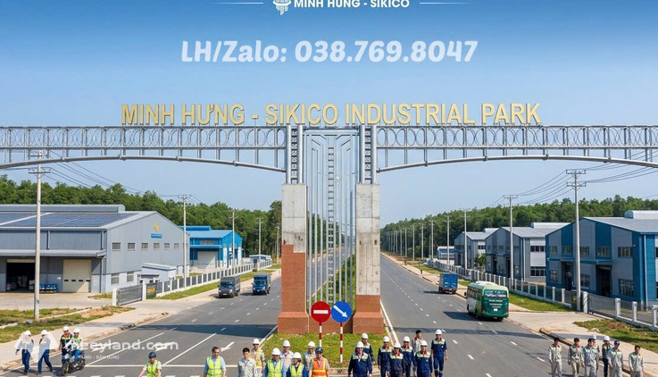 Ra gấp lô đất gần 300m², ngang 8,8m sát khu công nghiệp Sikico