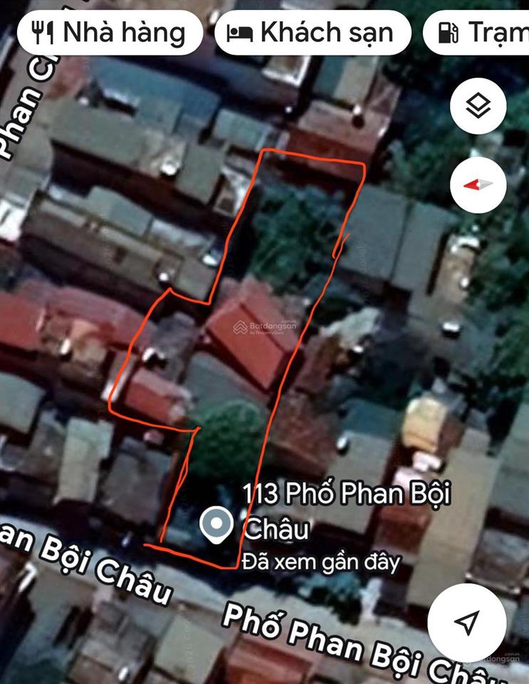 Bán nhà 350m2 mặt tiền đường phan bội châu cách biển 1km