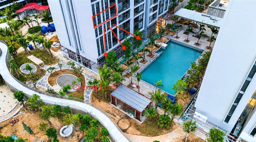 Hàng hiếm. chính chủ bán căn góc 62m2 đông nam view bể bơi tại lumi hà nội. 0985 111 *** zalo