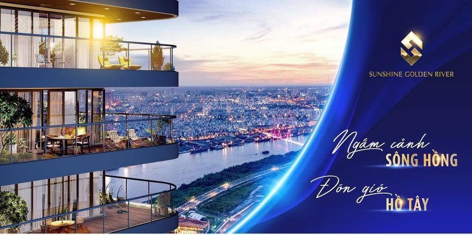 Duy nhất 1 căn penthouse đẹp nhất tây hồ 495m2, view trọn sông hồng và hồ tây giá chỉ hơn 131tr/m2