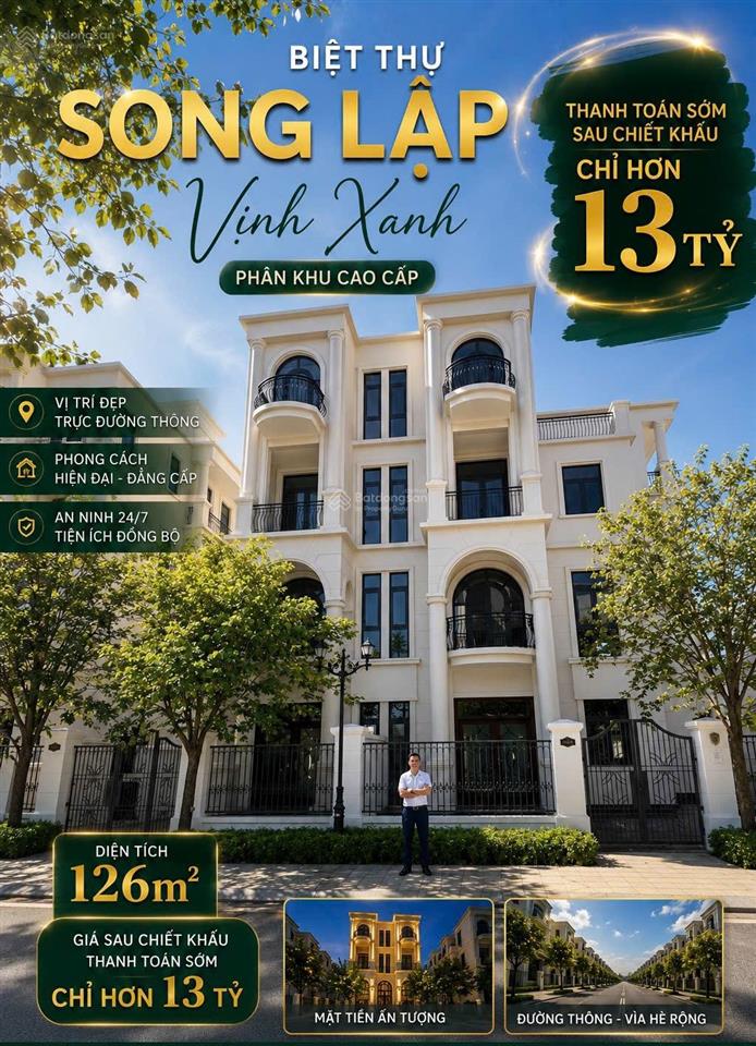 Bán căn song lập vịnh xanh vinhomes ocp3