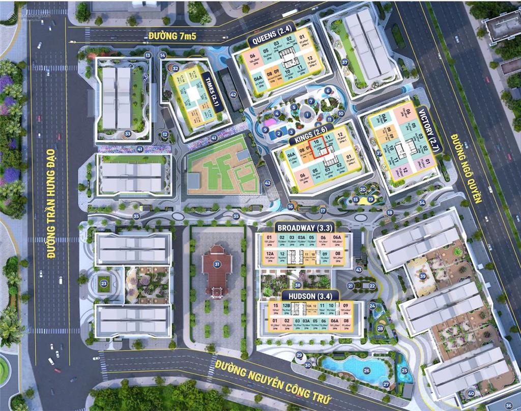 Chính chủ cần bán căn hộ 2pn view quảng trường nội khu cực hiếm tại toà c6 (kings), thiện chí tl