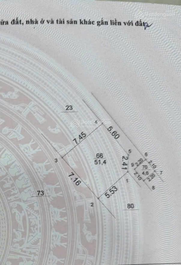 Bán lô đất 51m2 mt 5m6 hơn 8ty phố hoàng hoa thám hà đông giáp kđt văn quán cách 1 nhà ra phố
