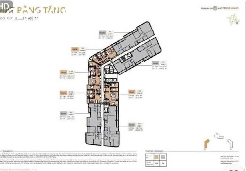 Bán căn hộ chung cư 3PN view đẹp tại Vinhomes Ocean Park 3 , DT 101,7m2, giá 6,2 tỷ