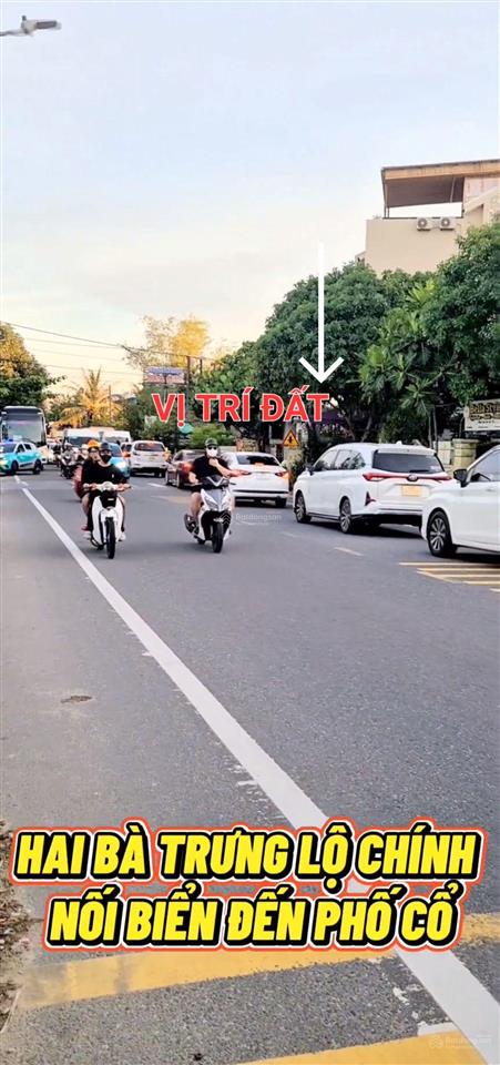 Mặt tiền hai bà trưng cách biển an bàng lạc long quân hội an 500m