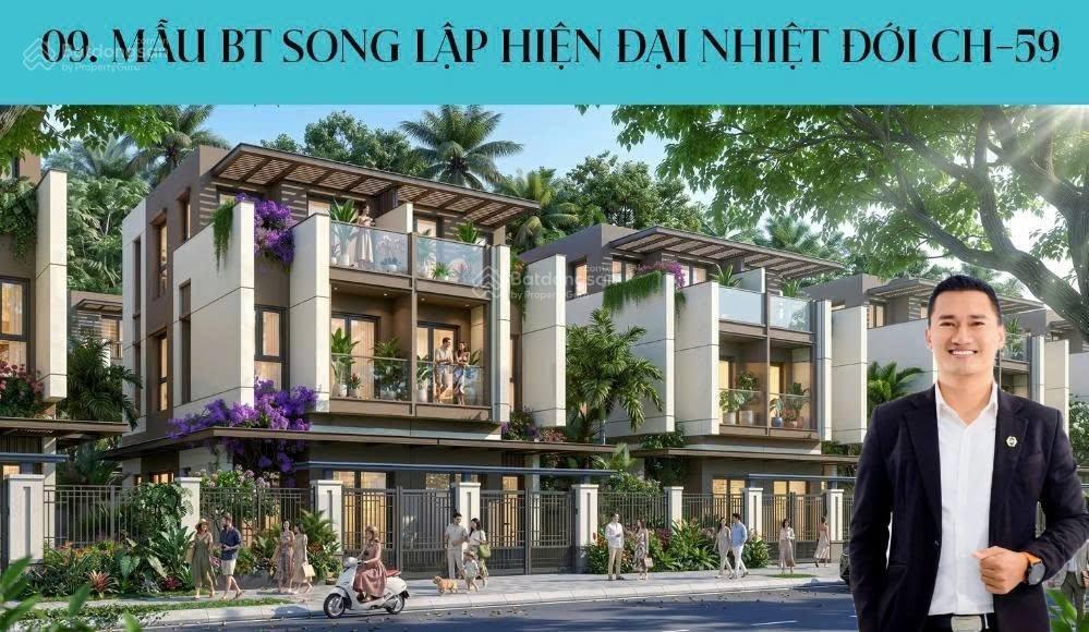 Hàng độc quyền biệt thự song lập view công viên ven sông, chỉ 15,3 tỷ full vat vinhomes hóc môn