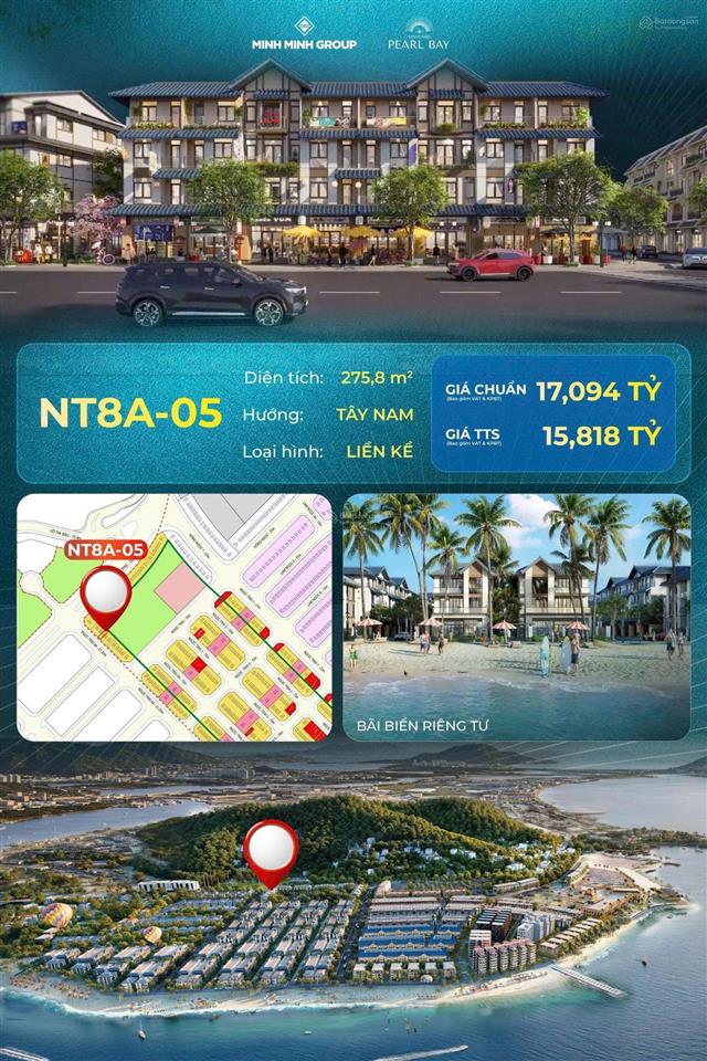 Nhà liền kề 4 tâng tại đô thị biển mặt đường 21,5m ngay cạnh công viên điểm nhấn giá chỉ 15xxx tỷ