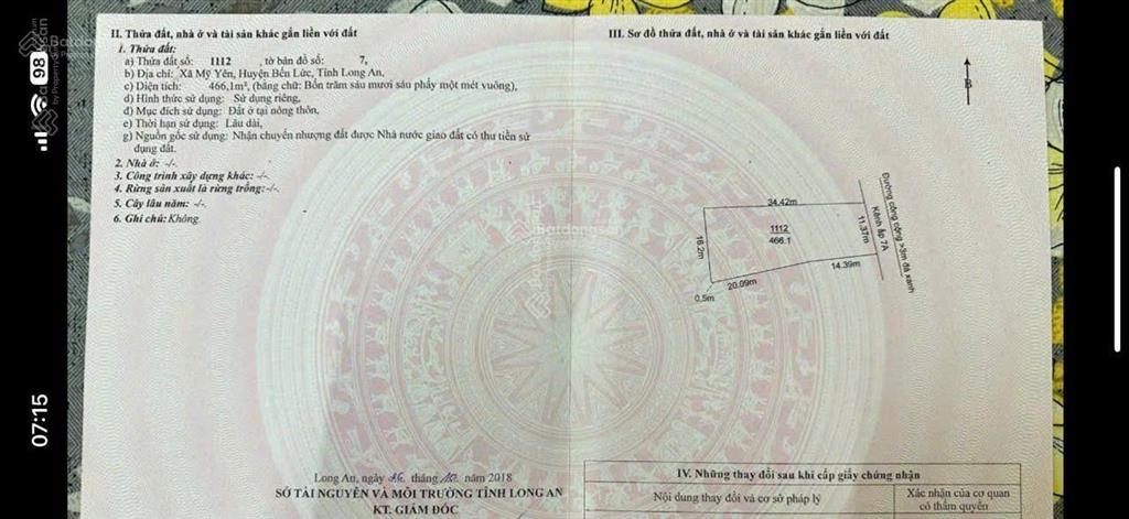 Chủ cần bán 2000m2 đất full thổ cư thuộc mỹ yên bến lức long an, giá 13tỷ tl, giáp ranh bình chánh