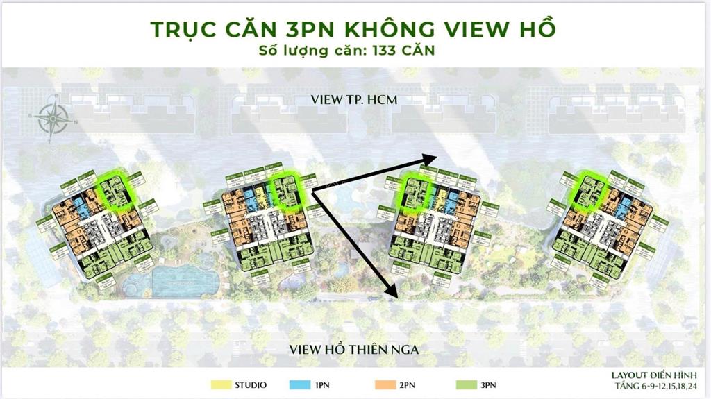 Bán ch onsen eco retreat, giá ưu đãi 4,8 tỷ, view hồ thiên nga, view thành phố, tt siêu giãn