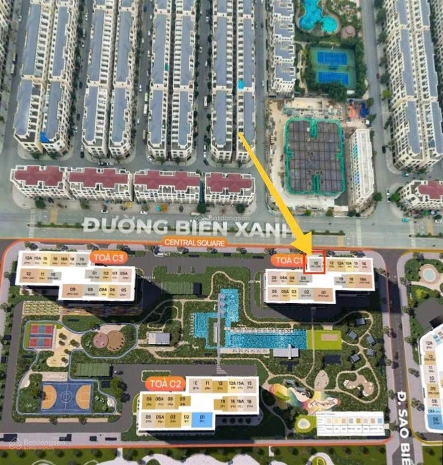 Bán căn góc 2pn masteri trinity ocean park 2 view đẹp, giá tốt 3tỷ750