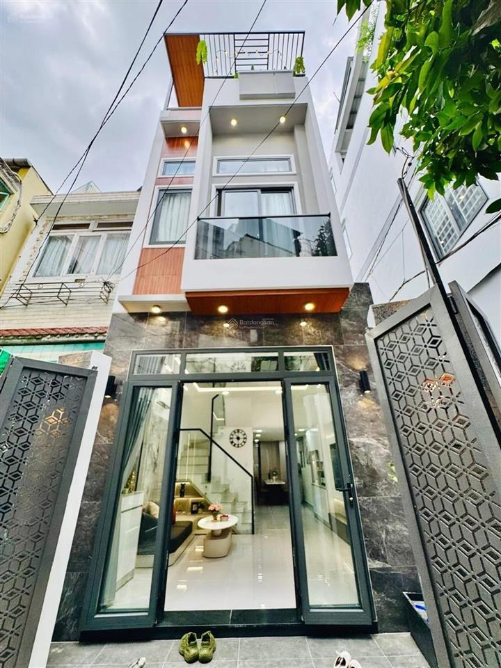 Nhà mới chưa bóc seal ngay nguyễn văn nghi, chợ gò vấp 4 tầng sẵn nội thất xách vali vào là ở