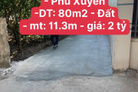 Bán đất Bạch Hạ - Phú Xuyên - Diện tích 80m2 - Mặt tiền 11.3m - Giá 2 tỷ