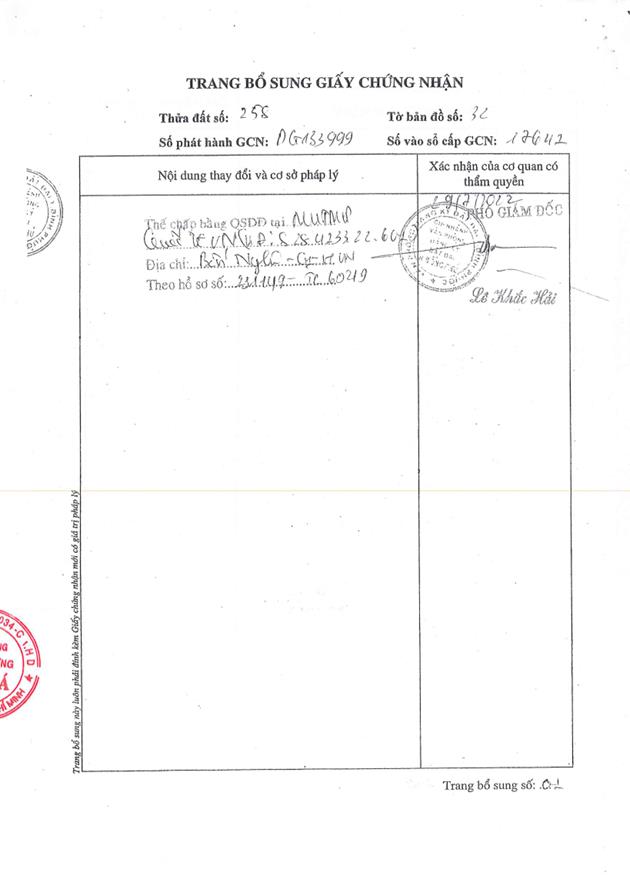 Bán qsdđ và ts gắn liền với đất thuộc thửa 258, tờ bản đồ 32, địa chỉ p.đồng phú, tp. đồng nai
