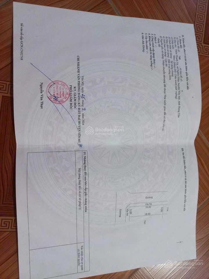 Chính chủ cần tiền bán cắt lỗ lô góc giãn dân xã nghĩa hiệp huyện yên mỹ , hưng yên vị trí
