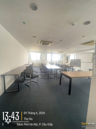 Hot! Cho thuê văn phòng full nội thất tòa 3D Center Duy Tân. DT 200m² - Giá 300k/m2/th