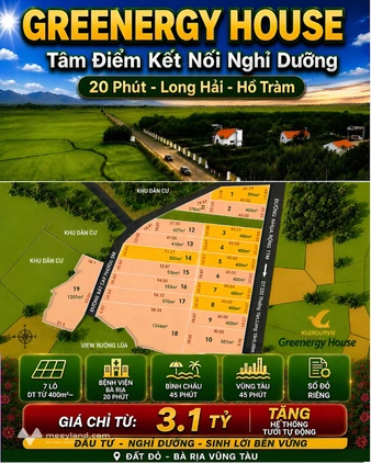 Bán lô đất đẹp tại Long Tân - Bà Rịa Vũng Tàu thích hợp làm nhà vườn, khu nghỉ dưỡng