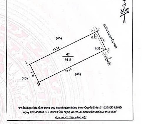 Bán nhà mặt tiền Nguyễn Trãi, Vinh, diện tích 91.8m2, giá 9 tỷ