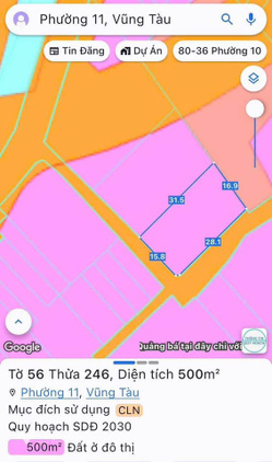 Bán đất hẻm 780 Bình Giã phường 11 Vũng Tàu - gần cổng khu Khang Linh đường 2/9