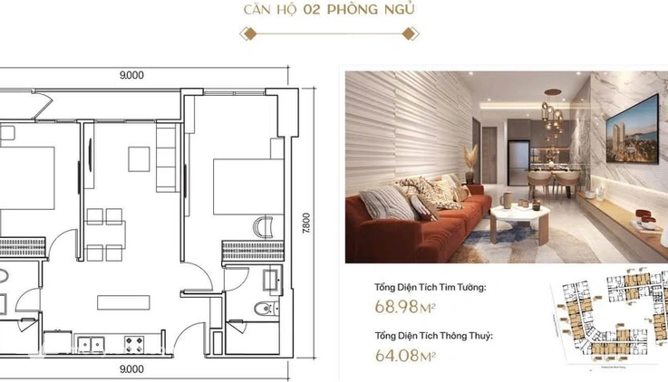 Siêu phẩm căn hộ hai mặt tiền đường Trần Hưng Đạo, chỉ 5 phút tản bộ là chạm ngay bờ biển Xuân Diệu thơ mộng