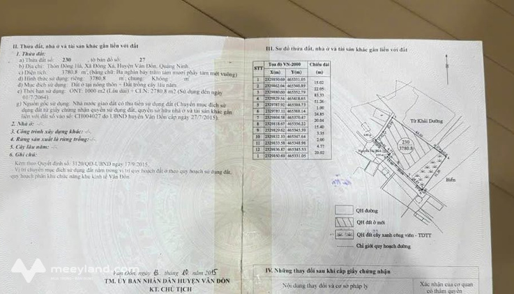 Cần bán lô mặt biển Vân Đồn, Quảng Ninh, diện tích 2000m² đất ở, giá 52 tỷ