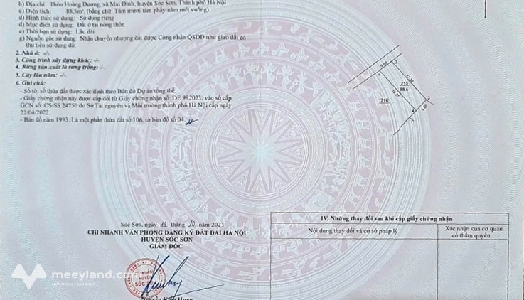 Mở bán 88,5m2 full đất ở Hoàng Dương, Mai Đình
