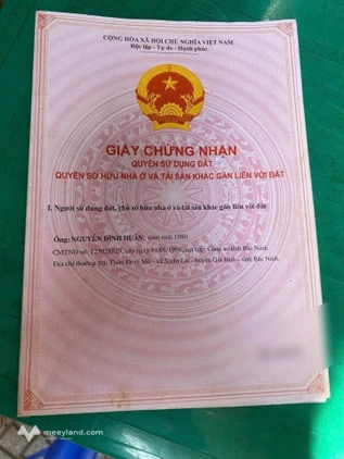 Bán đất huyện Gia Bình, tỉnh Bắc Ninh, giá 2 tỷ
