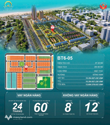 Nhà biệt thự nghỉ dưỡng veiw biển Cửa Lò