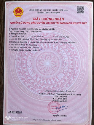 Cần bán 5 lô đất tại An Phước, Long Thành, Đồng Nai