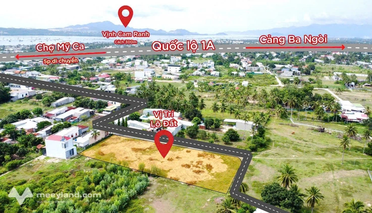 Tìm đất đón sóng Vinhomes Cam Ranh xem ngay lô đất dân 330m², mặt tiền 16,8m