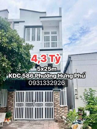 Bán gấp có giá tốt - Nhà trệt lửng lầu gần chợ Phú Thứ, Khu dân cư 586, Phường Hưng Phú, Cần Thơ