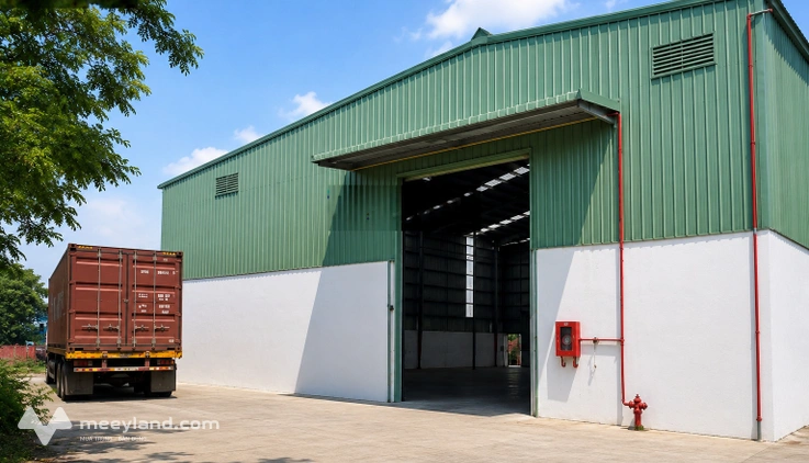 Cho thuê kho - xưởng 790m2 tại hoà cầm sẵn PCCC, đường container ra vào thuận tiện, giá 65k/m2/th